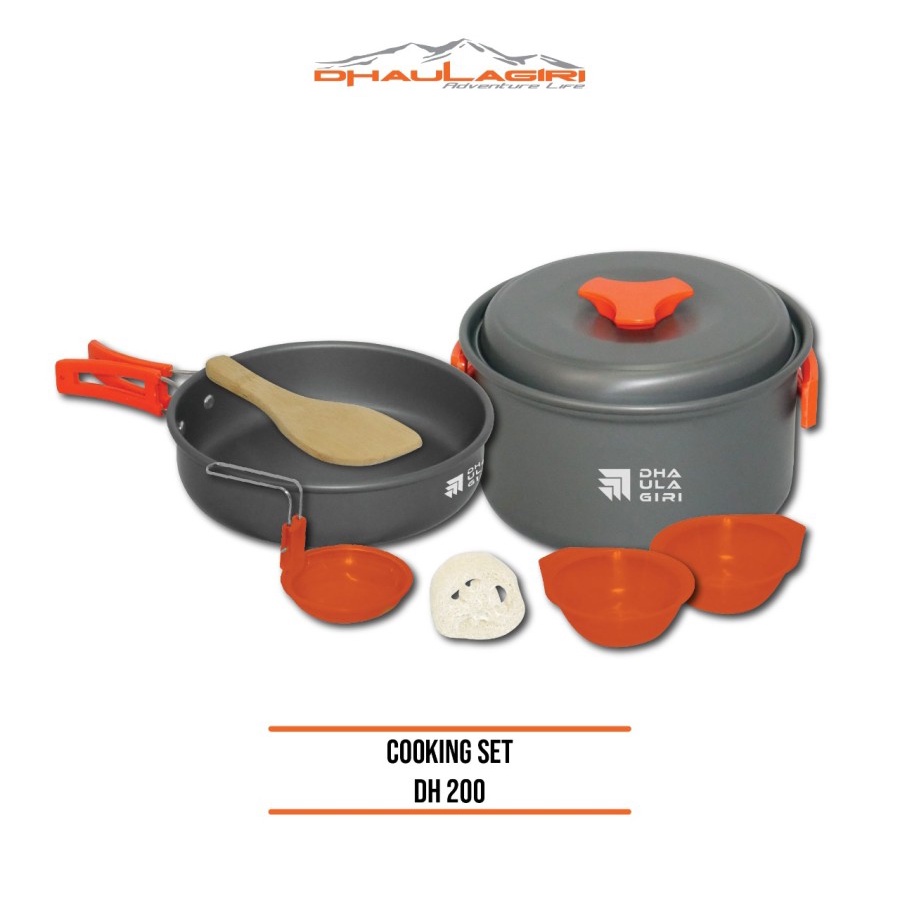 Cooking Set DH200 Dhaulagiri Alat Masak Camping Outdoor Portable Nesting