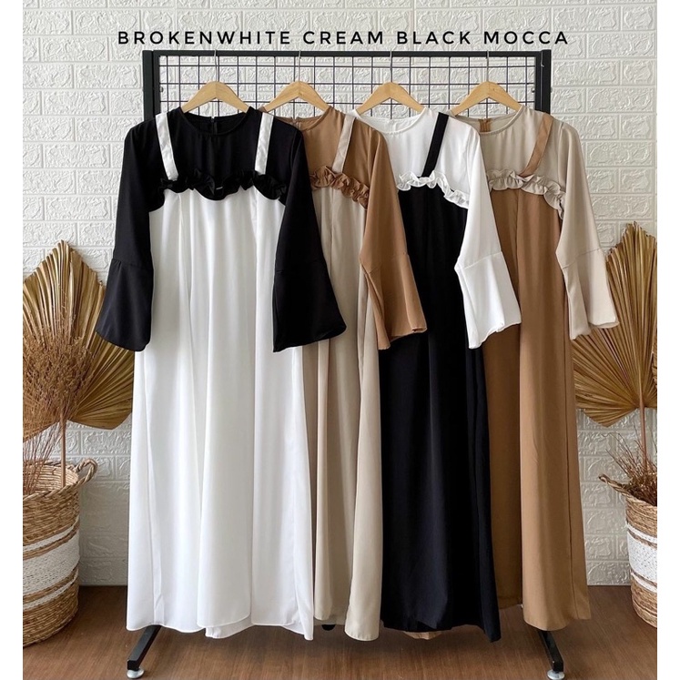 SABRINA COMBI DRESS / GAMIS REMAJA / GAMIS LILAC / GAMIS TERBARU / GAMIS MURAH / GAMIS WANITA / DRES