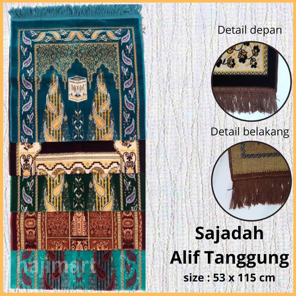 Sajadah Alif Tanggung /Sajadah Khohinoor Tanggung/ Sajadah Dewasa /  Sajadah Turkey