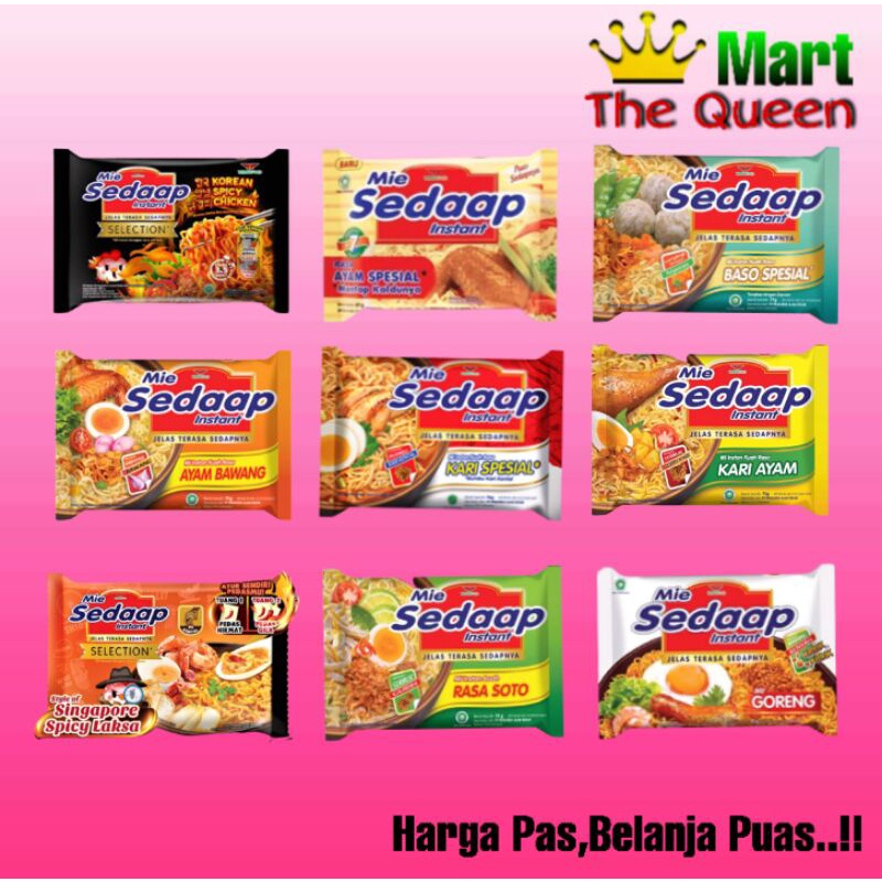 

SEDAAP mi instan all varian