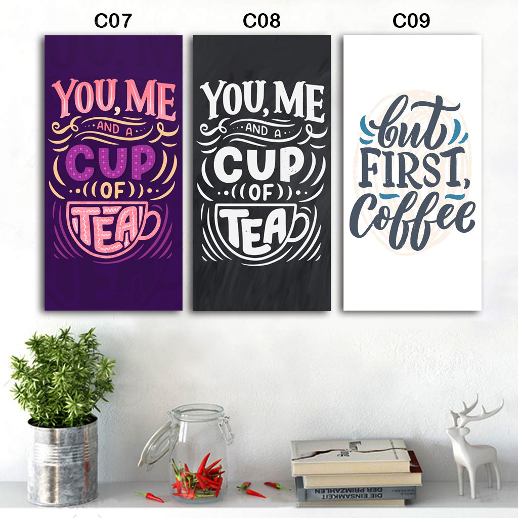 Dekosistem - Hiasan Dinding Cafe Coffee Shop Dekorasi Dapur Pajangan Dinding Poster kayu Tema Coffee