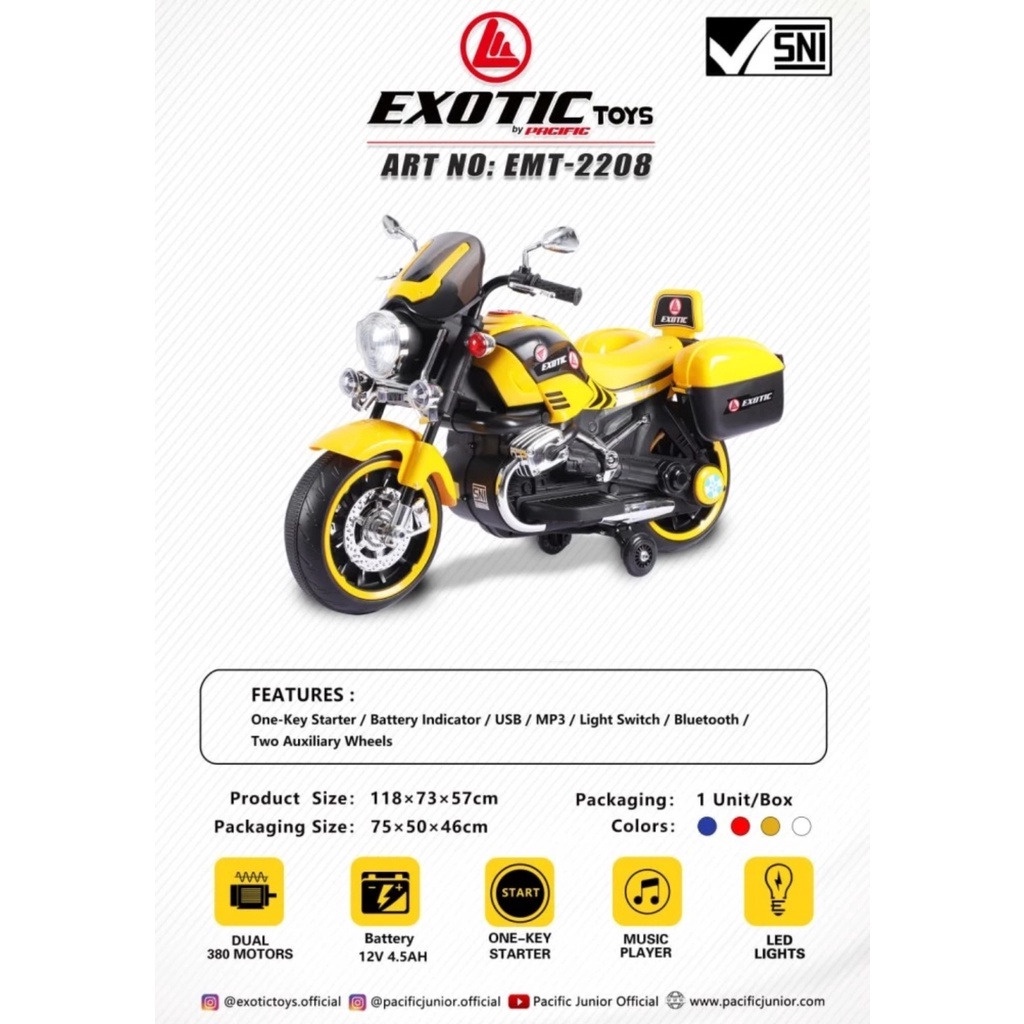 MOTOR AKI MAINAN ANAK EXOTIC EMT 2208