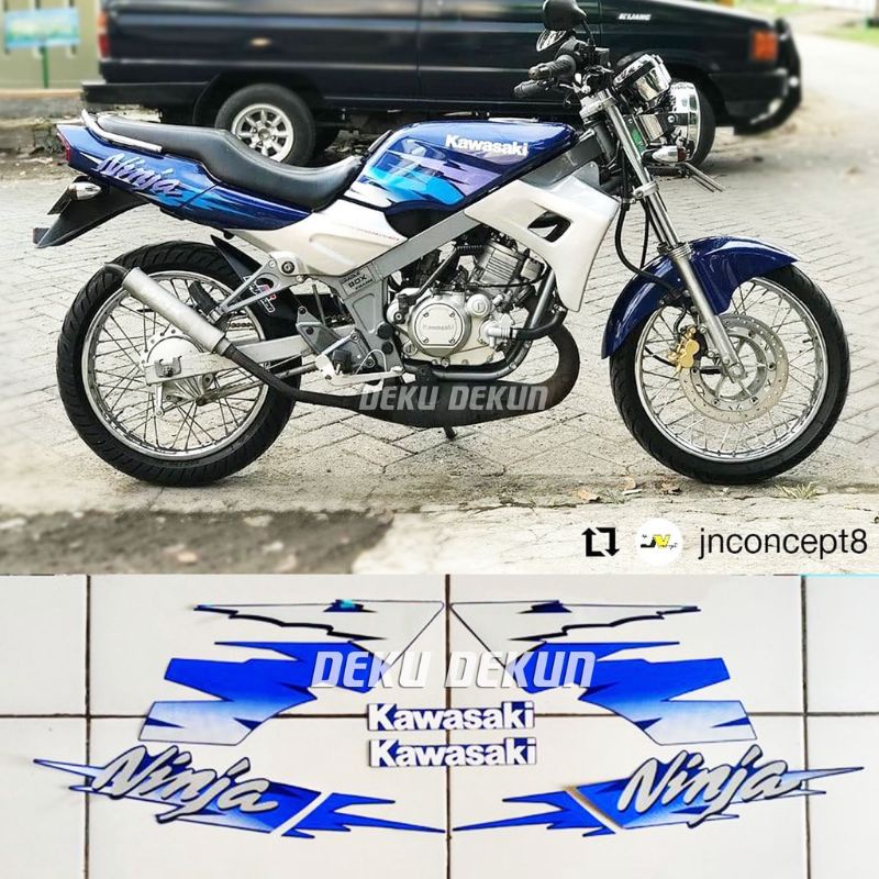 striping ninja r 1998 / striping ninja r kis 1998 / striping kawasaki ninja r kis 1998 biru / stripi