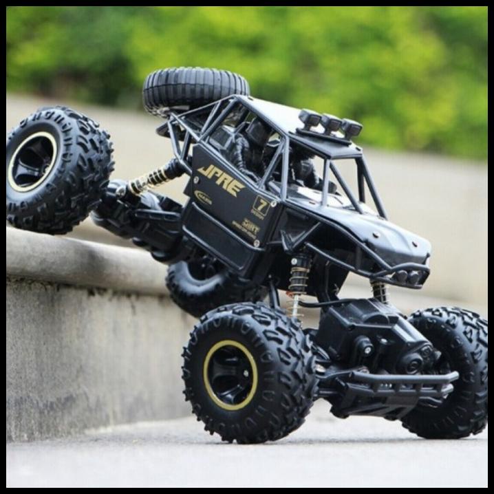 Mobil rc remote control 6241 Rock Crawler 1:16 JPRE USB charger Hitam