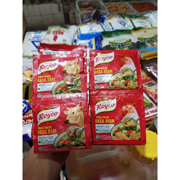 

Royco Ayam/Sapi 1 Renceng isi 12x9gr