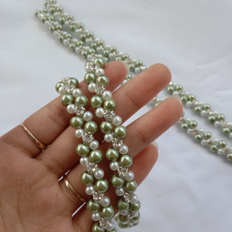 Mutiara rangkai / Payet mutiara 1cm