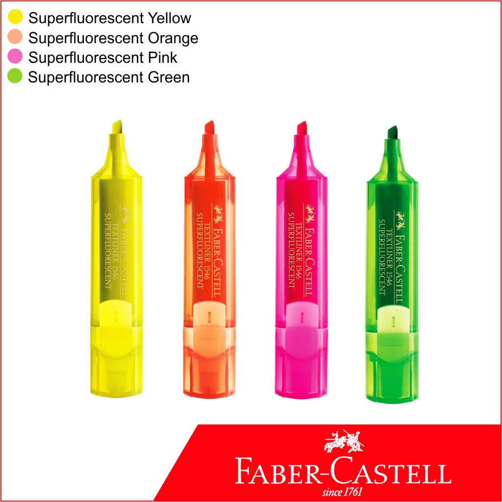 

Textliner Faber Castell 1546 - Super Fluorescent - SFO Semarang Official