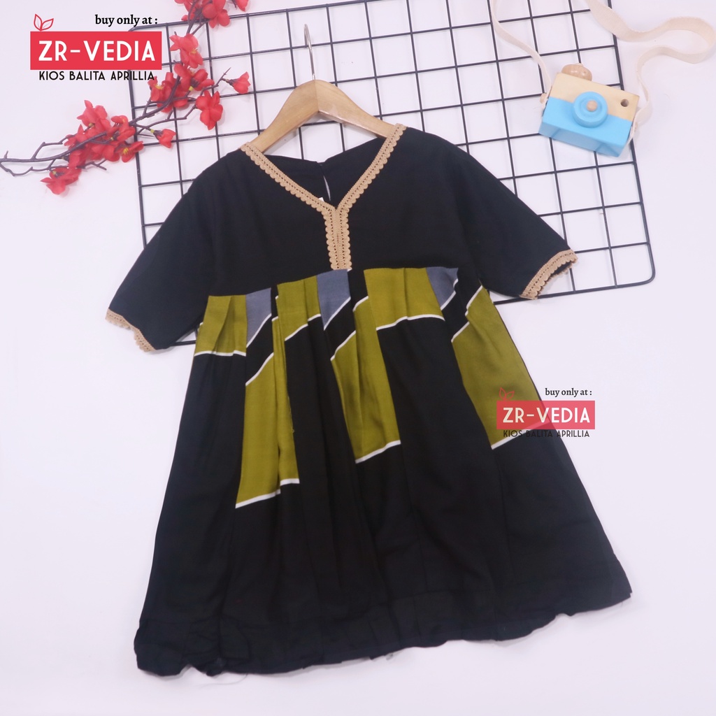 Dress Arabia uk 1-7 Tahun / PREMIUM Daster Arab Blouse Dres Anak Perempuan Lengan Baju Balita Import