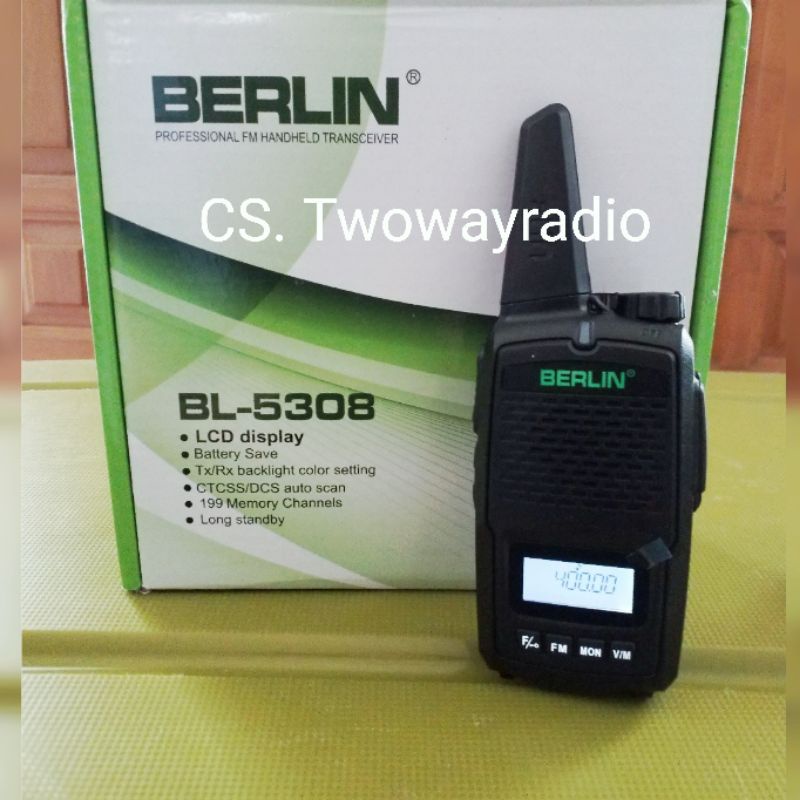 Handy Talkie BERLIN BL-5308 single band UHF400 -  HT BL5308 persamaan Redell 5308