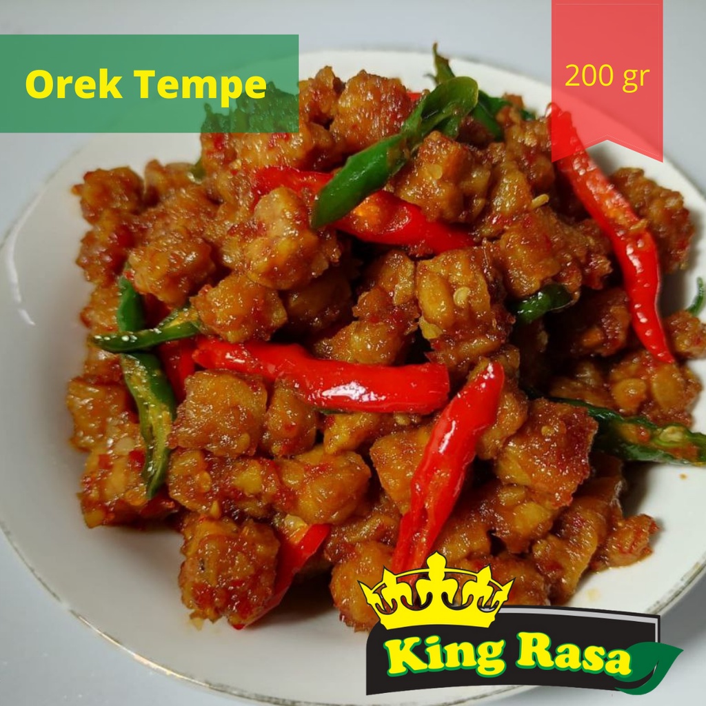 

Tempe Orek Pedas Manis Khas King Rasa | Tempe Orek 200 gr Siap Saji