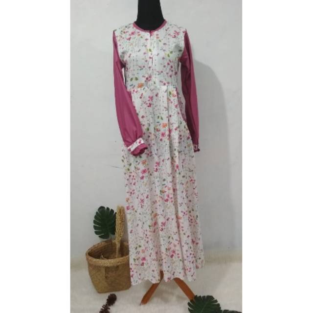 Gamis katun Jepang kombi toyobo fodu
