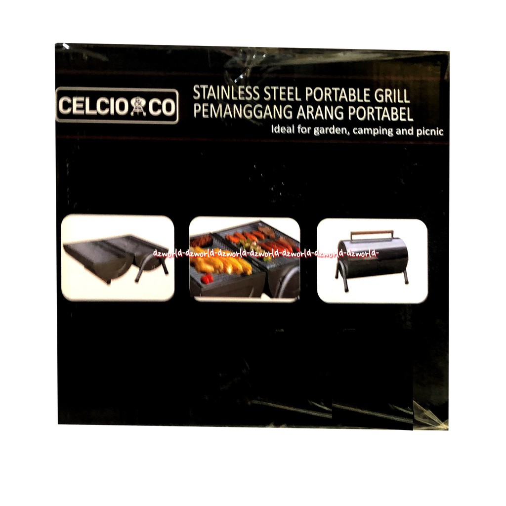 Celcio &amp; Co Portable Grill Alat Pemanggang Portabel Untuk Piknik Travelling Celcio Co Bisa di Bawa Bawa