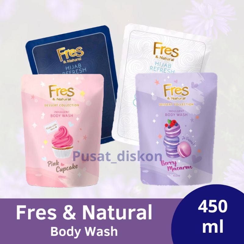Fres & Natural Sabun Mandi Cair 450 ml