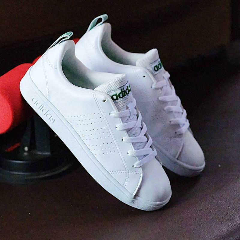 NEW IN ADIDAS NEO ADVANTAGE WHITE GREEN