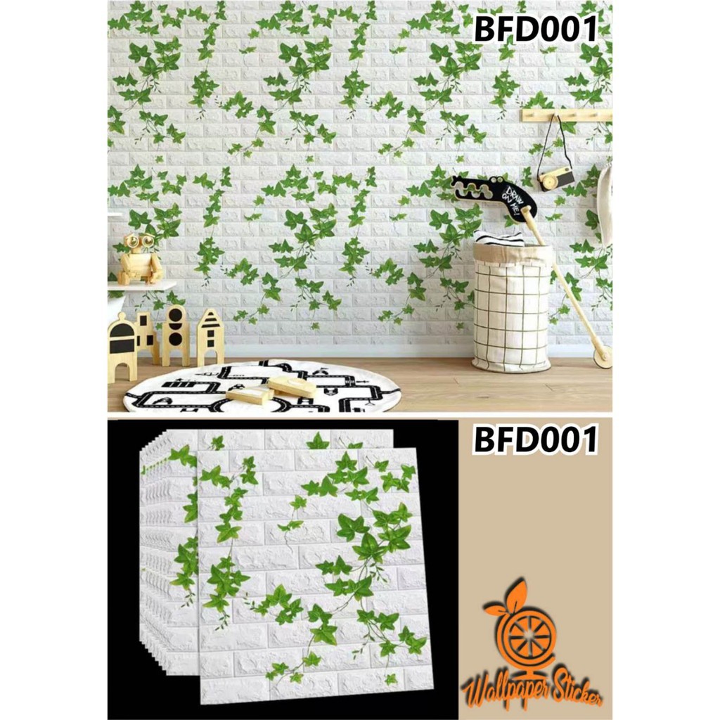 BISA COD Wallpaper Bata Brickfoam PE / Woodfoam PE Premium Foam 3D 38cm x 70 cm TERMURAH