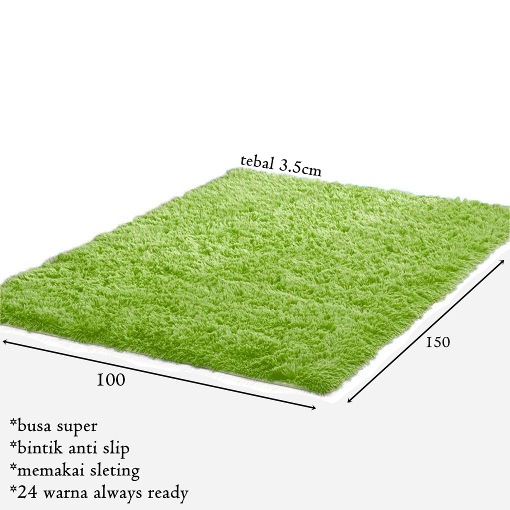 Karpet bulu 100x150 tebal 3 5cm Shopee Indonesia Karpet bulu 100x150 tebal 3 5cm Shopee Indonesia