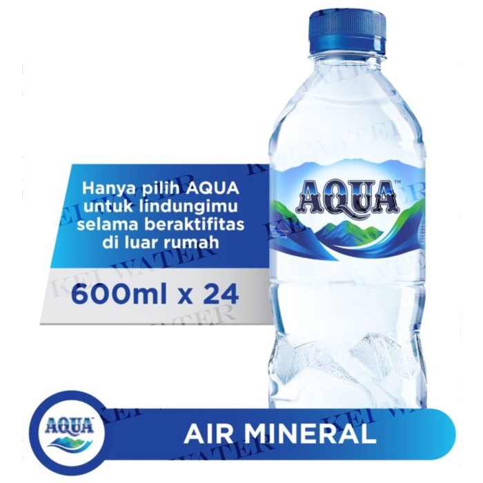 

(BISA COD) AQUA KEMASAN BOTOL 600 ML