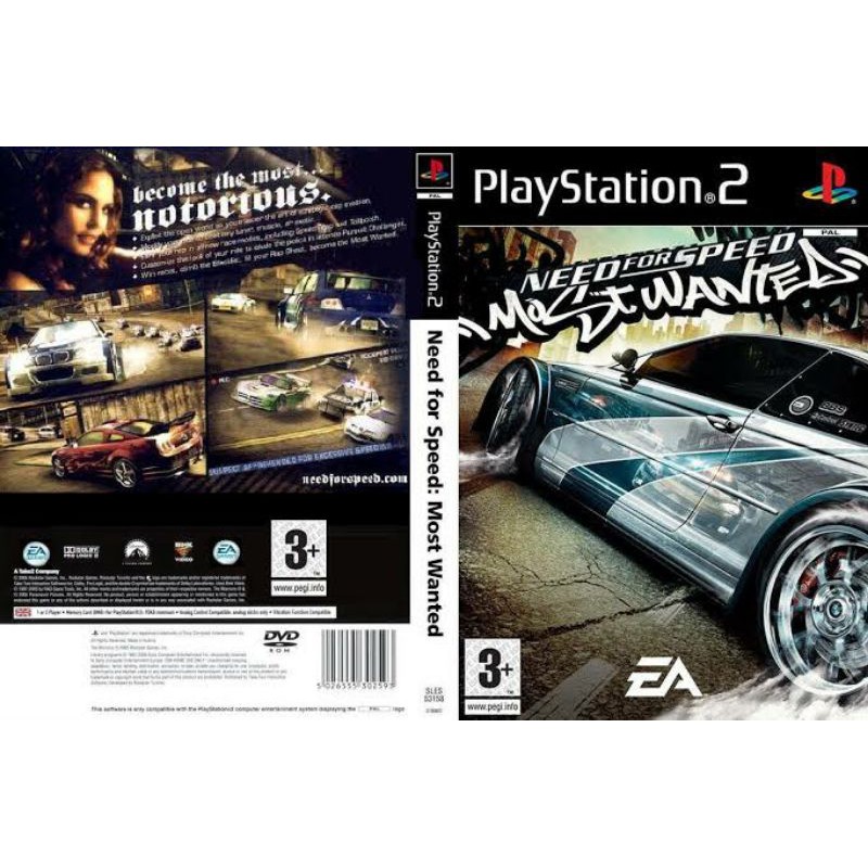 Kaset PS 2 NEED FOR SPEDD WANTED