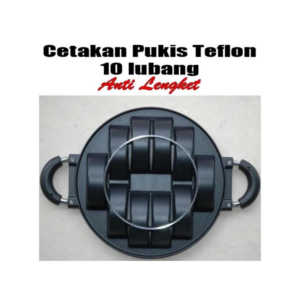 FM - Cetakan kue pukis / rangin / pancong teflon anti lengket - 10 lubang