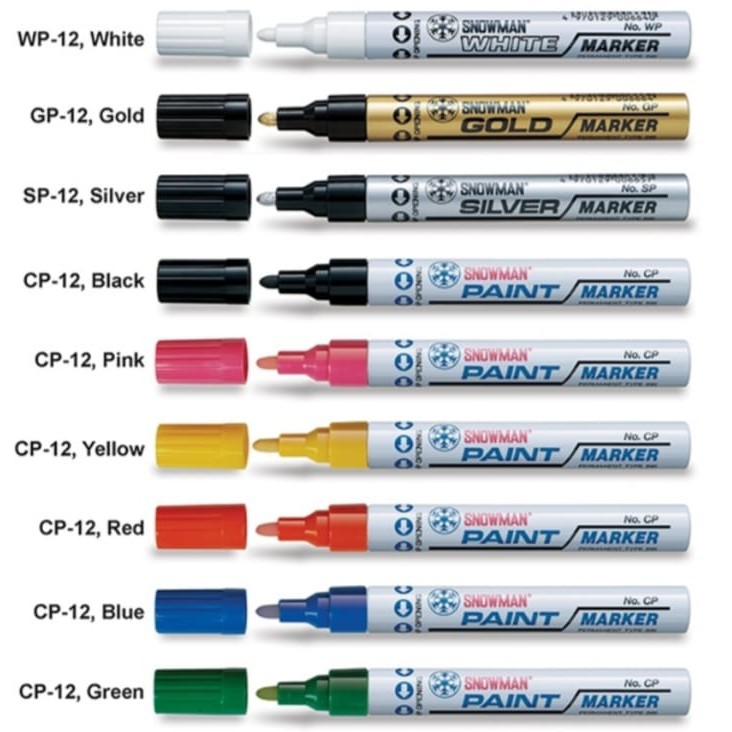 

Spidol Cat Permanent SNOWMAN Paint Marker per PCS