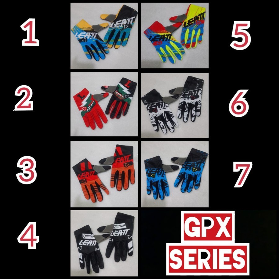 GLove Sarung Tangan Motocross LEATT GPX Series rider biker keren