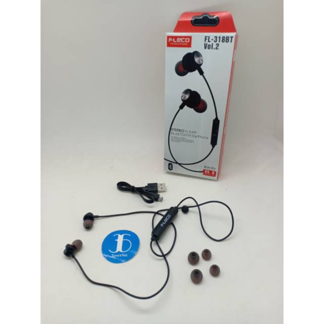 Headset Sport Bluetooth Fleco FL-318BT Vol. 2 - Earphone Bluetooth