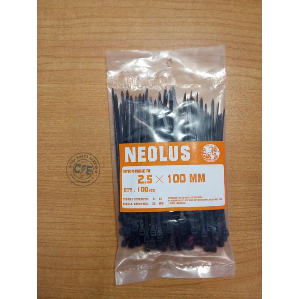 Kabel ties 2,5 x 100mm Hitam