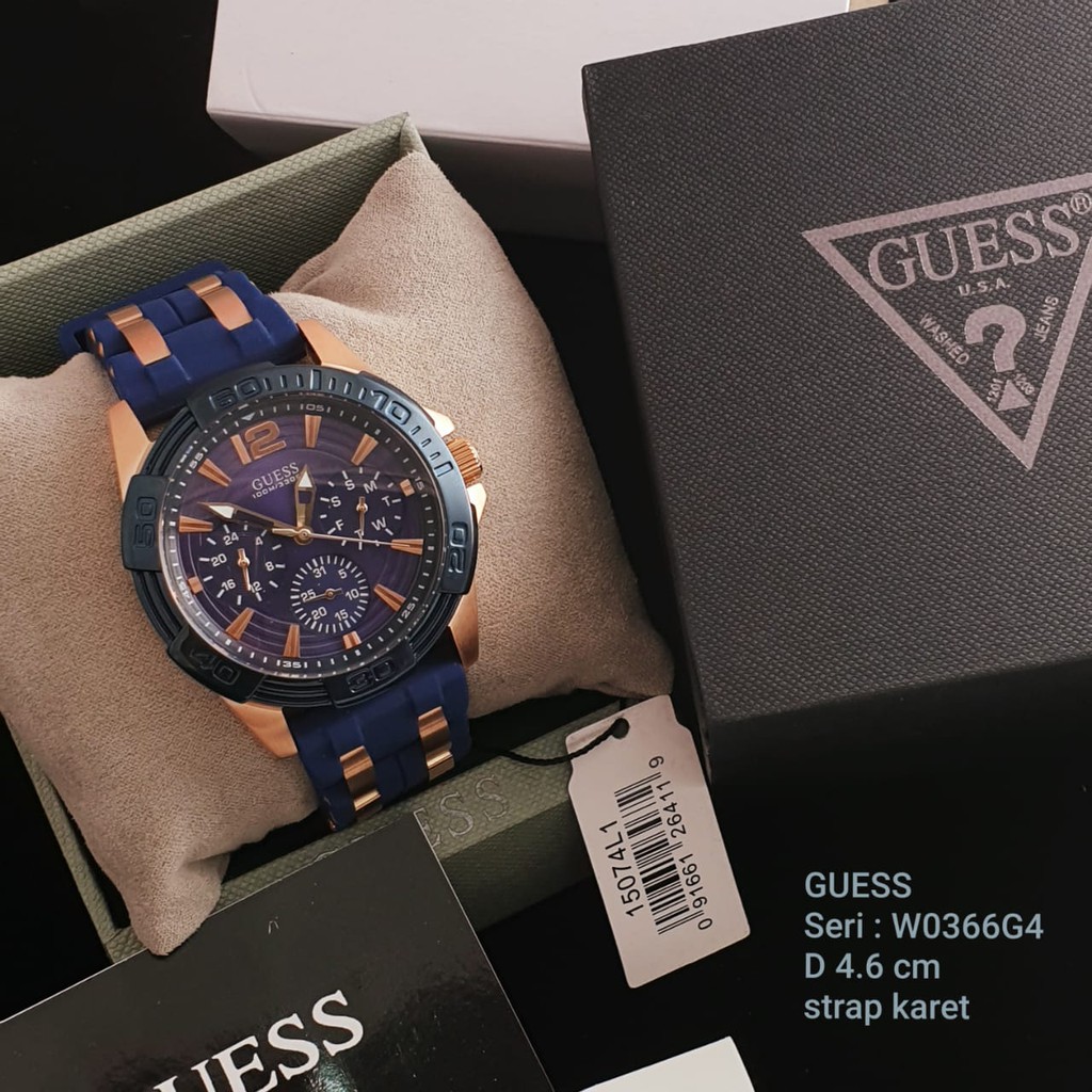 JAM TANGAN GUESS BLUE W0366G4