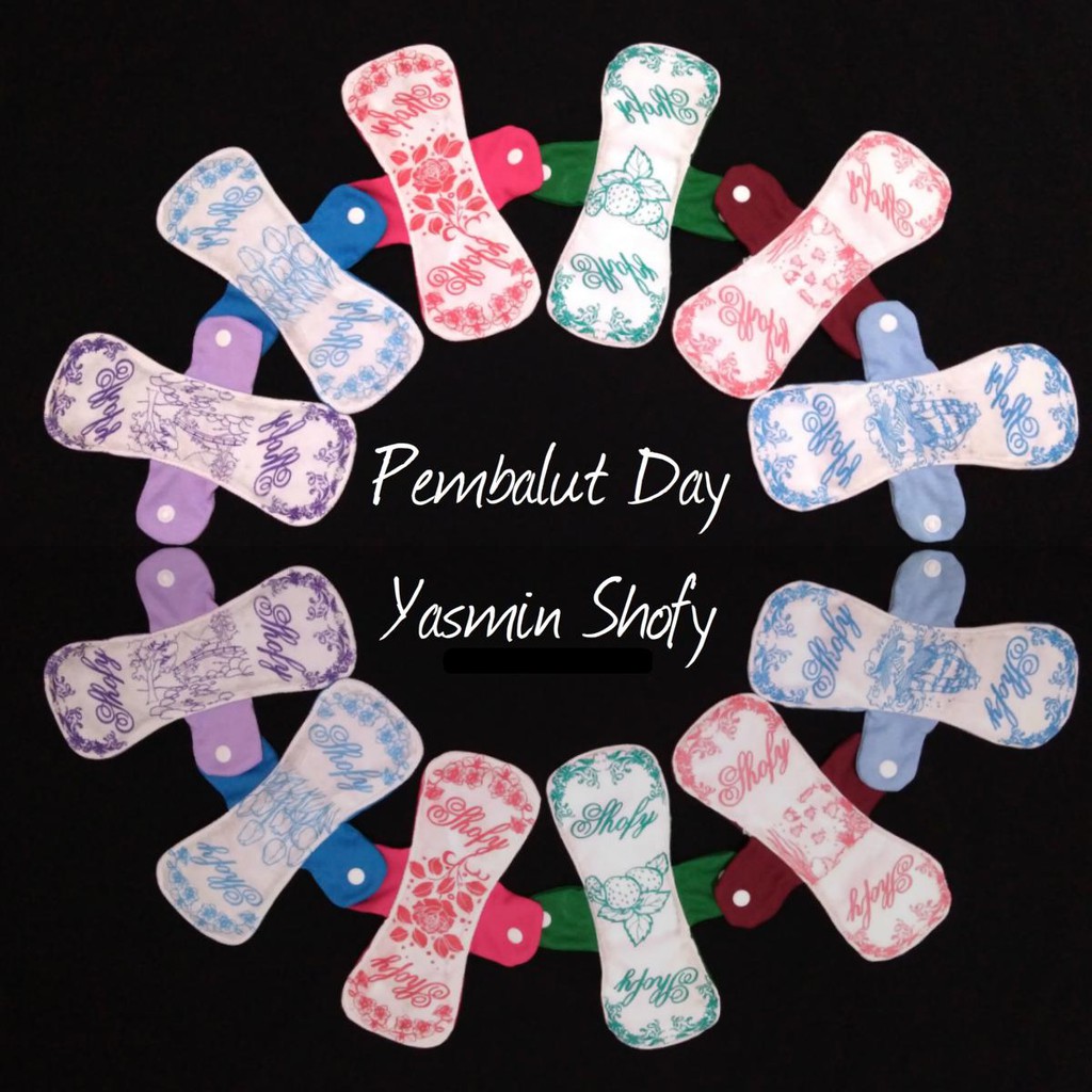 (pembalut satuan = 1pc) Menspad NIGHT, DAY dan PANTYLINER Pembalut Wanita, Pembalut Kain Cuci Ulang