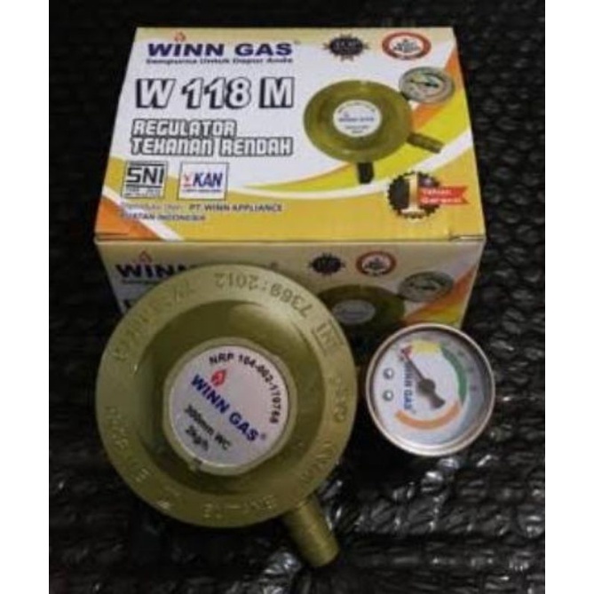 Winn Gas  Regulator Gas LPG  Tekanan Rendah, W 118 Meter