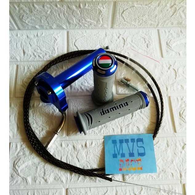 Gas Spontan 1 Kabel + Handgrip jalu + 1 Kabel Gas Serat = Beat Fi, Beat Karbu, Jupiter Z, Supra X, M