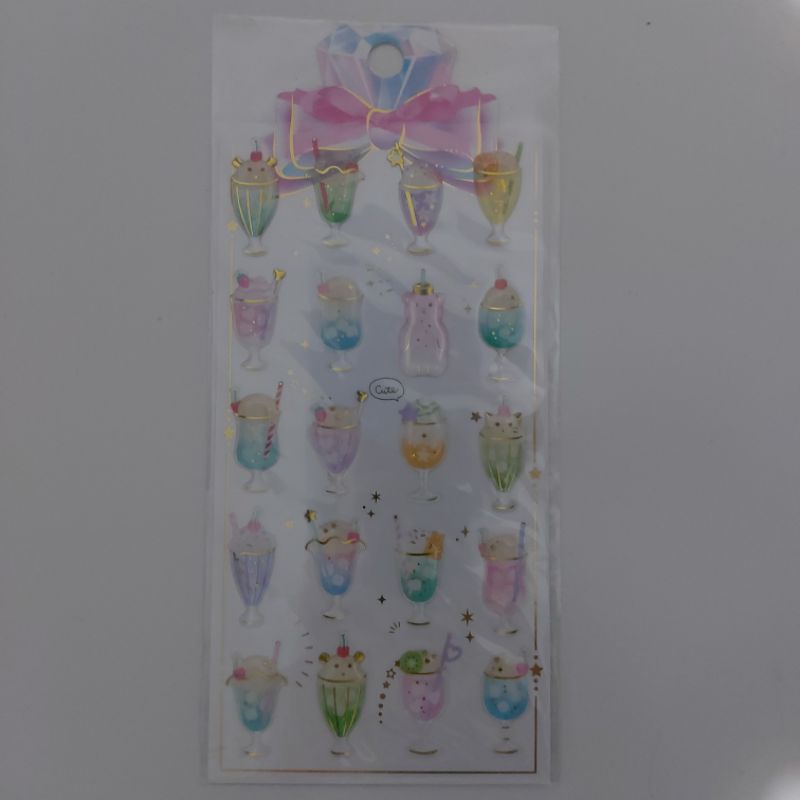 

SHAN LE Sticker - ANB Bujo sticker drinks glass fresh ice KKV jastip