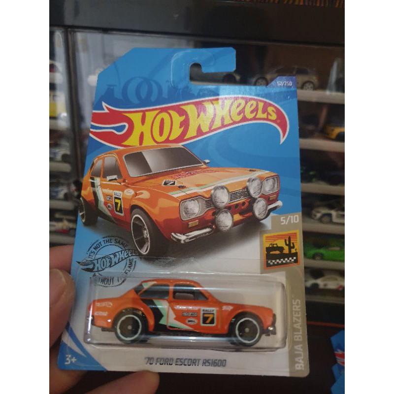 HOT WHEELS 70 FORD ESCORT ORANGE