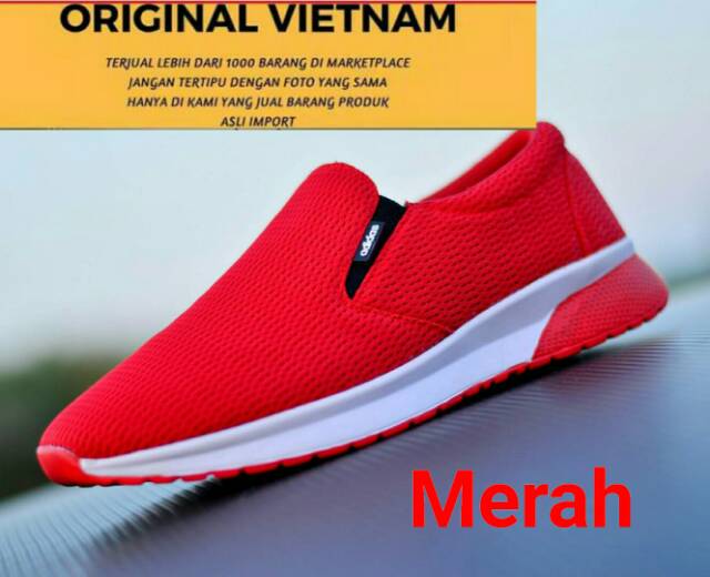 SEPATU SLIP on slop pria adidas suarez casual KECE OLAHRAGA santai Kasual Ringan