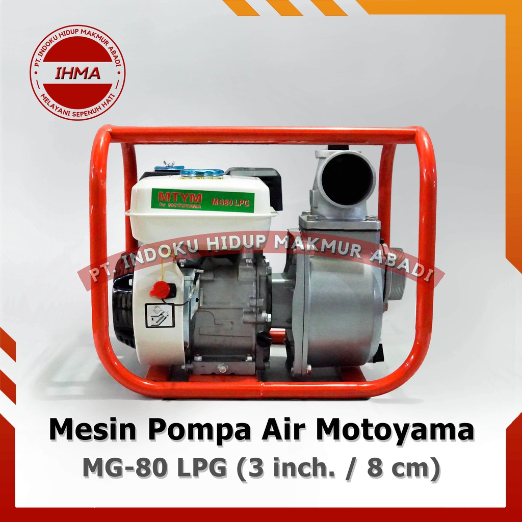 Mesin Pompa Air Irigasi Sawah Motoyama MG 80 LPG (3 inch.)