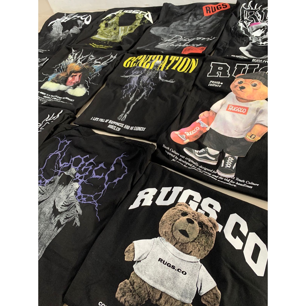 Kaos Rugs.co T Shirt Donat Teddy Deadly Bear Generation