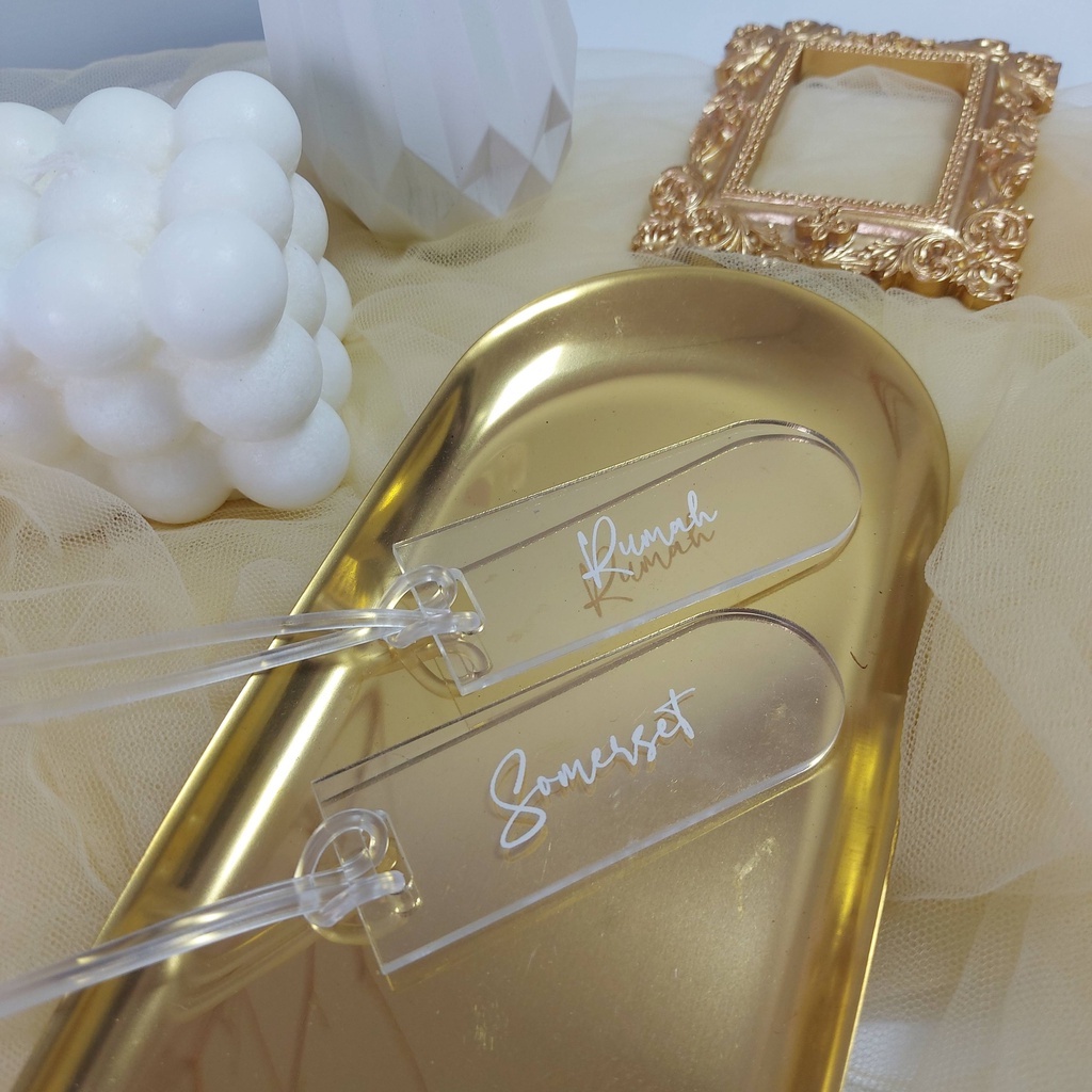 LUGGAGE TAG / BAG TAG AKRILIK GRAFIR CUSTOM NAMA / LUGGAGE TAG CUSTOM / GANTUNGAN KOPER NAMA / GANTUNGAN TAS NAMA CUSTOM / GANTUNGAN KOPER NAMA / GANTUNGAN TAS ANAK / SOUVENIR ANAK CUSTOM / SOUVENIR ULANG TAHUN