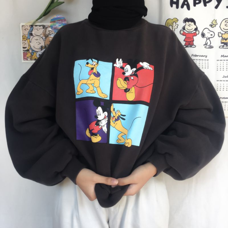 Crewneck Mickey dan Leon Matilda