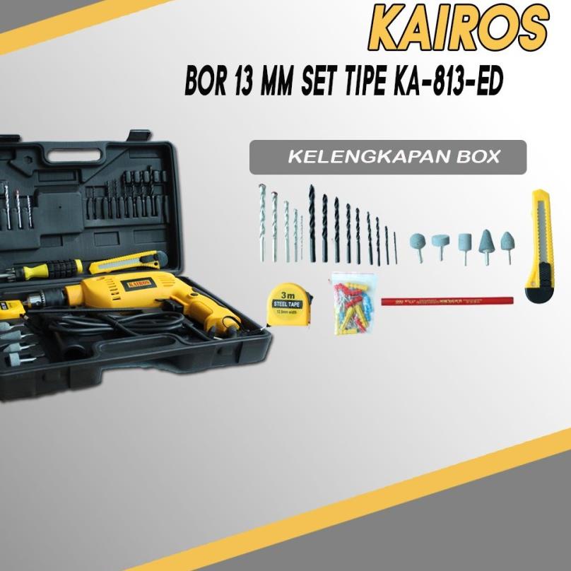 Terjangkau - BOR TER BOR BOLAK BALIK SET KOPER  Kairos kusuka bor YUKIDO JAPAN 10mm set box Mesin Bo