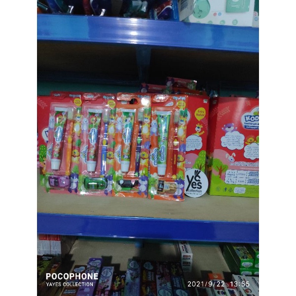 pasta sikat gigi anak 2 in 1 toothpaste tooth paste kodomo for kids kid rasa buah soft lembut hadiah