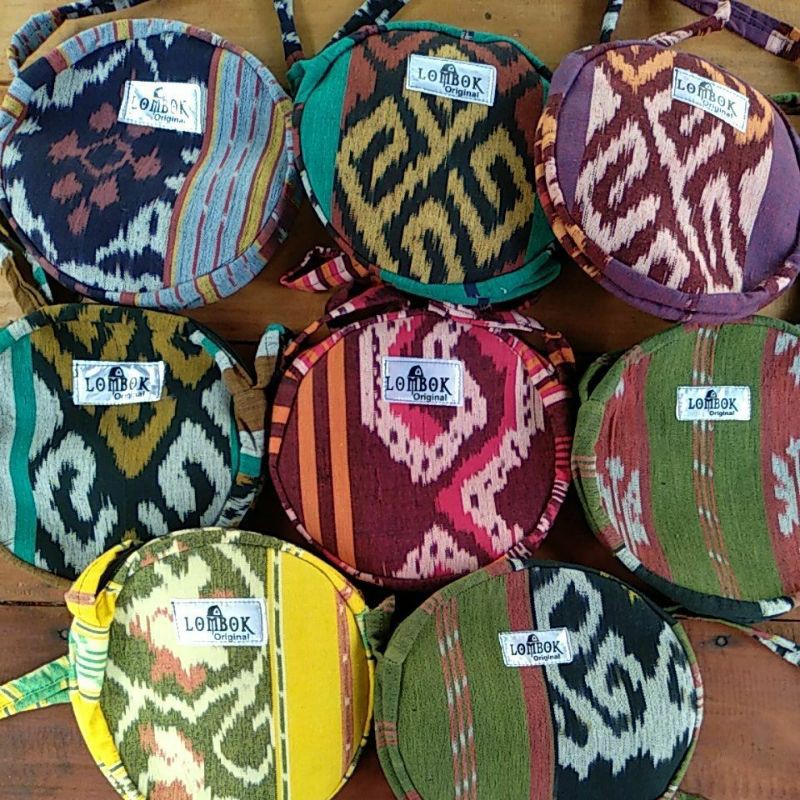 TAS BUNDAR LOMBOK/TAS TENUN BULAT