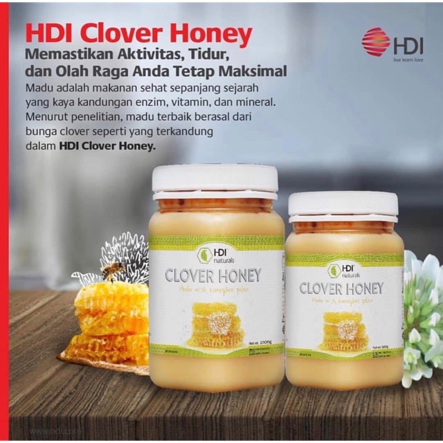 Clover Honey Hdi Bskin Propolis 500g 1000g Kesehatan Madu Asli Indonesia