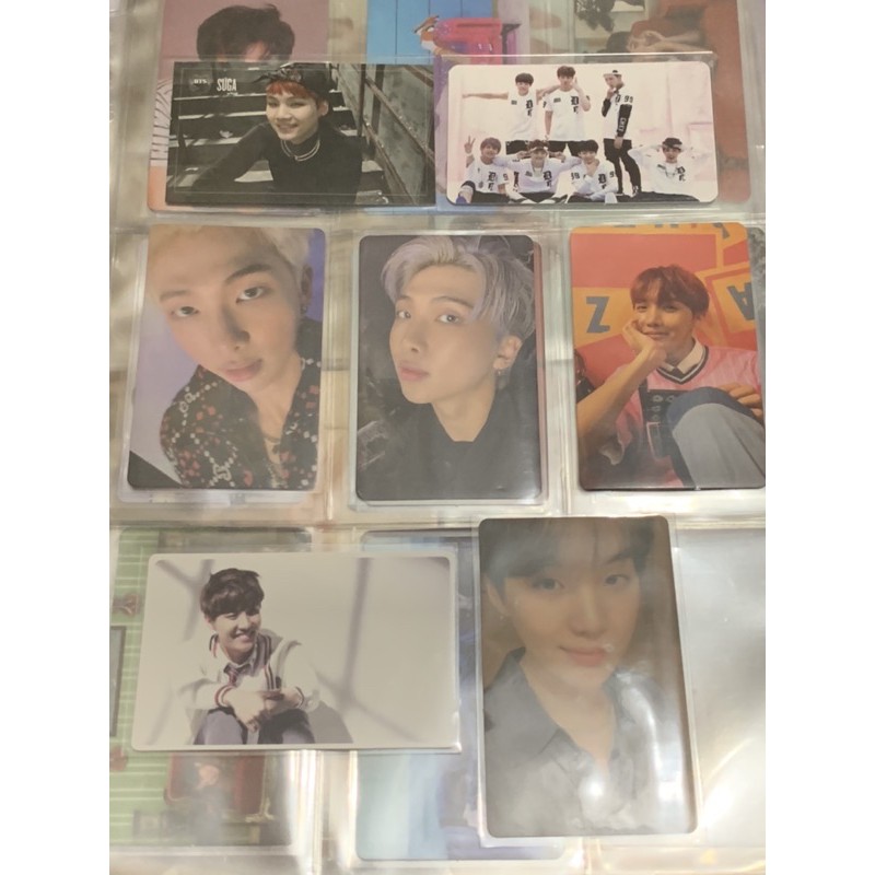 SUGA RM JHOPE GROUP OFFICIAL PHOTOCARDS (D&W, ORUL82, PERSONA, MOTS 7, SLA SA)