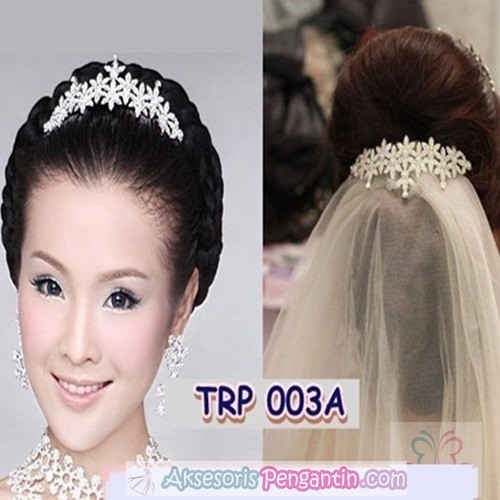 [BISA COD] TIARA WEDDING BRIDESMAID AKSESORIS PENGANTIN WANITA TRP003