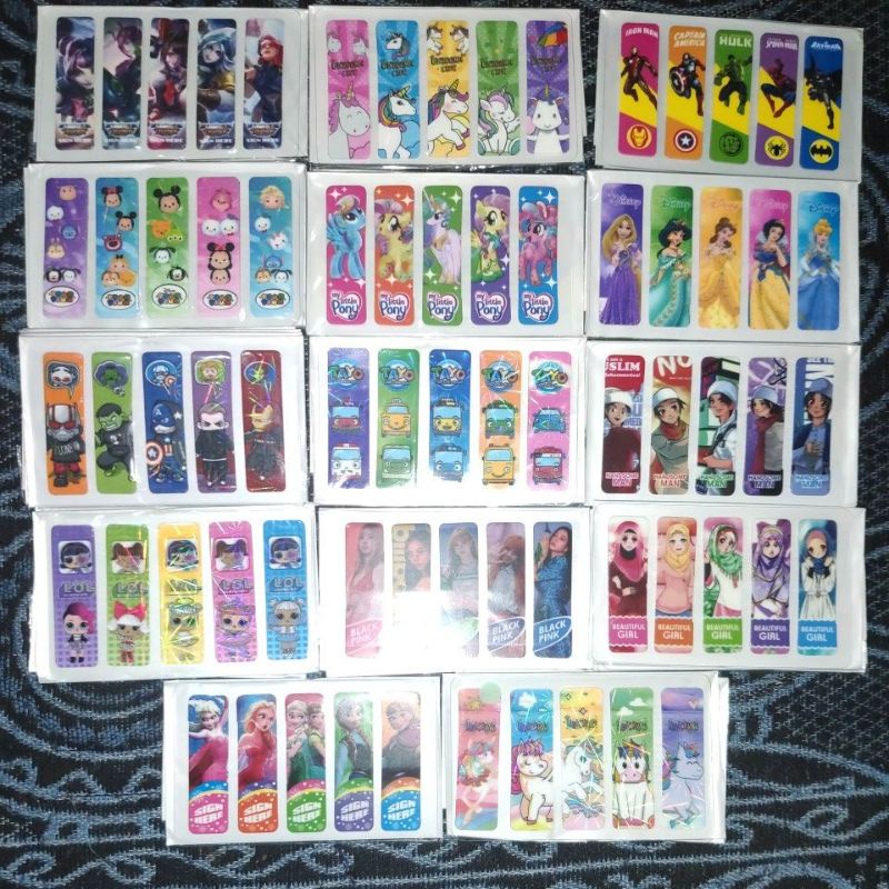 

Pembatas buku / Sticky Note Karakter 100 pcs