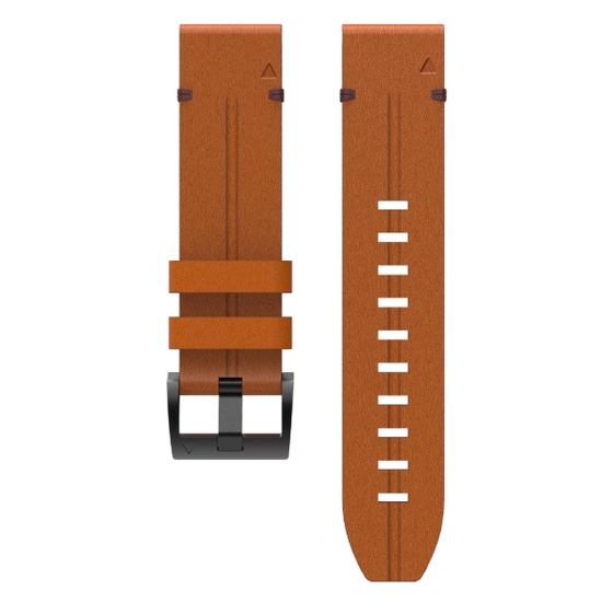 Strip Watch Strap For Garmin Tactix Delta Solar - Tali Jam 26mm Quick Fit Leather Kulit