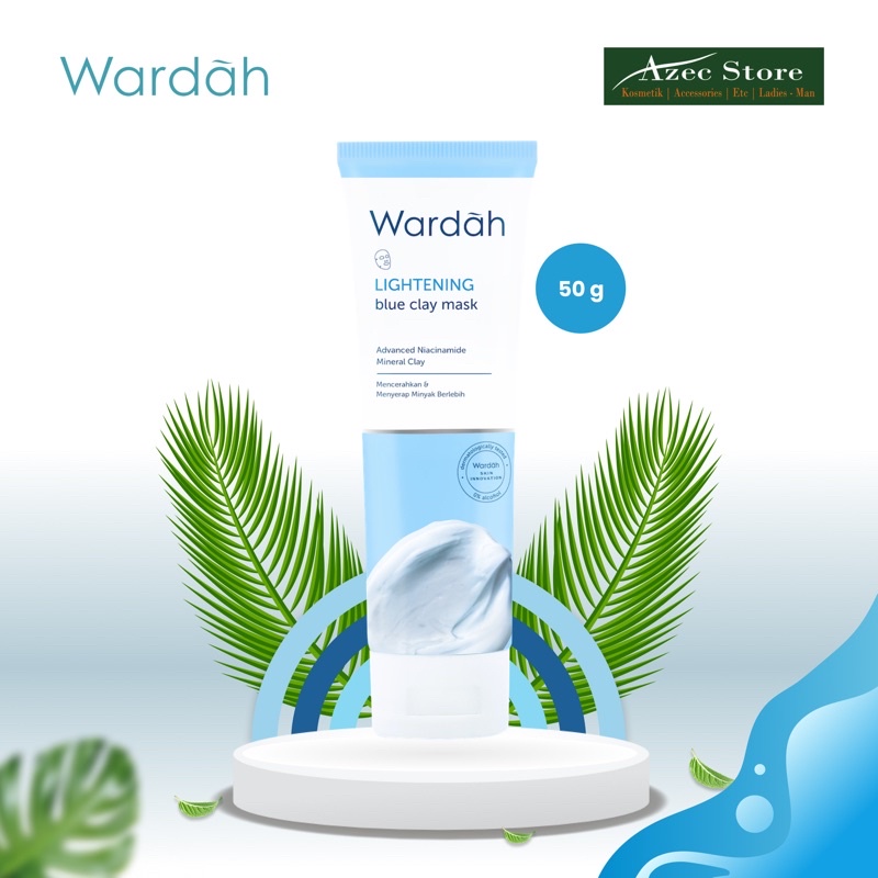 Wardah Lightening Blue Clay Mask 50gr