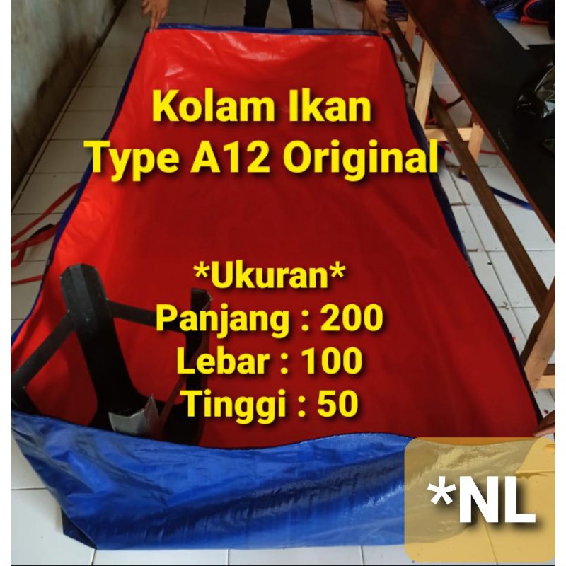 TERPAL KOLAM 200X100X50 TERPAL KOLAM IKAN A12 KOREA SUPER