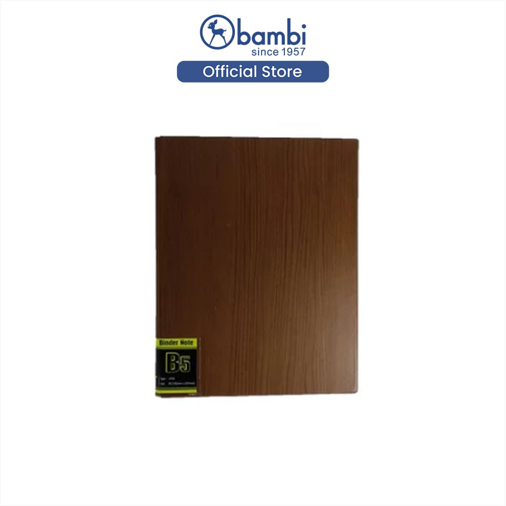 

Bambi Binder Note B5 Tipe 26 Ring Edisi Brown Wood Include LooseLeaf & Divider Include Loose Leaf & Divider Original