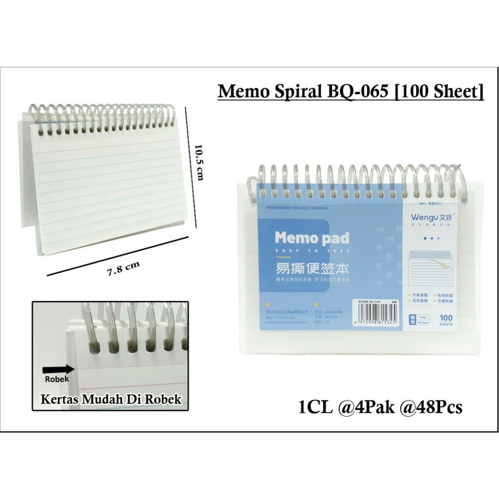 

memo pad tidur bq 065 a6 100 lembar ada schedule dan lain 2 dalam 1 memo wengu